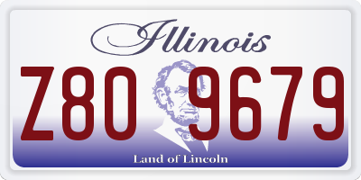 IL license plate Z809679