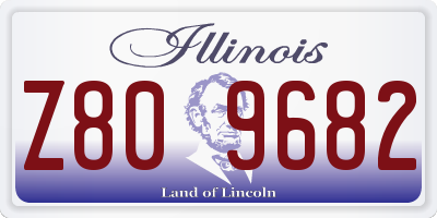 IL license plate Z809682