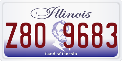 IL license plate Z809683