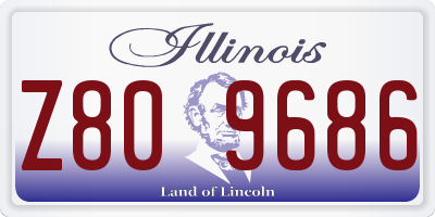 IL license plate Z809686