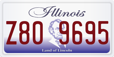 IL license plate Z809695