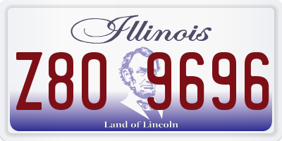 IL license plate Z809696