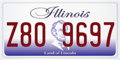 IL license plate Z809697