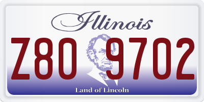 IL license plate Z809702