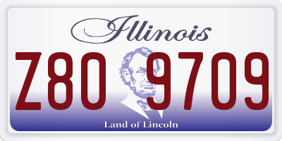 IL license plate Z809709