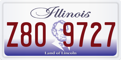 IL license plate Z809727