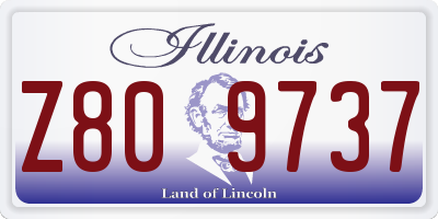 IL license plate Z809737