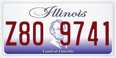 IL license plate Z809741