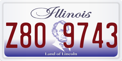 IL license plate Z809743