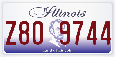 IL license plate Z809744