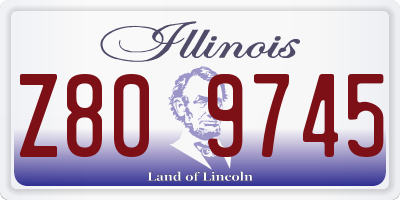 IL license plate Z809745