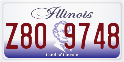 IL license plate Z809748