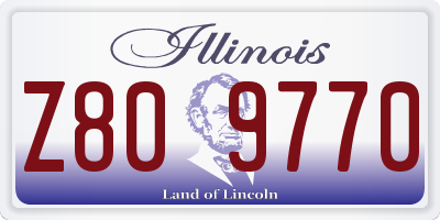 IL license plate Z809770