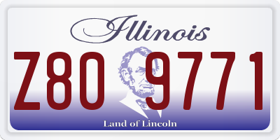 IL license plate Z809771