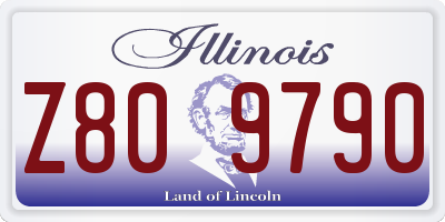 IL license plate Z809790