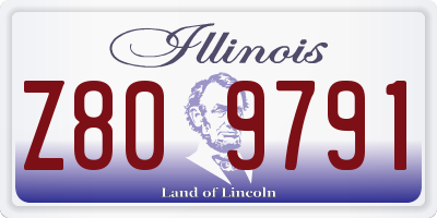 IL license plate Z809791