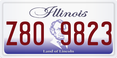 IL license plate Z809823