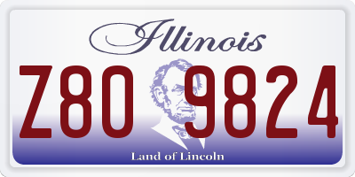 IL license plate Z809824