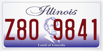 IL license plate Z809841
