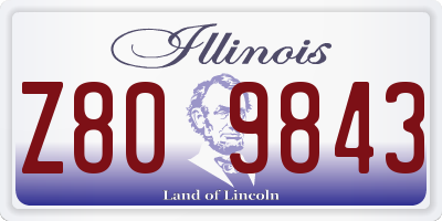 IL license plate Z809843