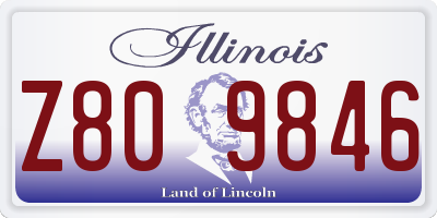 IL license plate Z809846