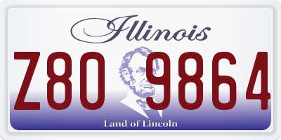 IL license plate Z809864