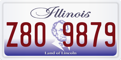 IL license plate Z809879