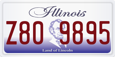 IL license plate Z809895