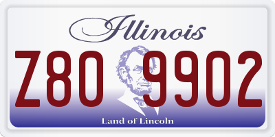 IL license plate Z809902