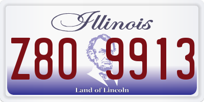 IL license plate Z809913