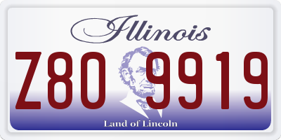 IL license plate Z809919