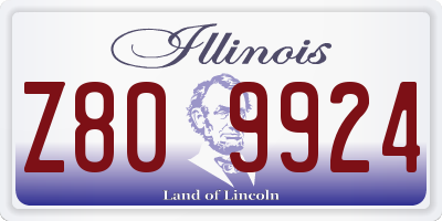 IL license plate Z809924