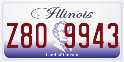 IL license plate Z809943