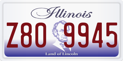 IL license plate Z809945