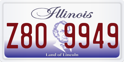 IL license plate Z809949