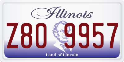 IL license plate Z809957