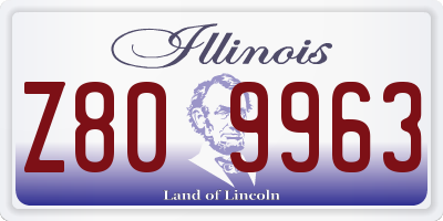 IL license plate Z809963