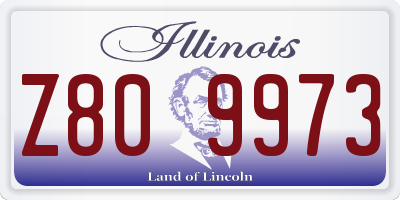 IL license plate Z809973