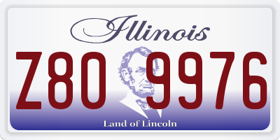 IL license plate Z809976