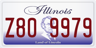 IL license plate Z809979