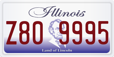 IL license plate Z809995