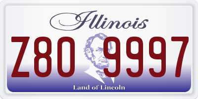 IL license plate Z809997
