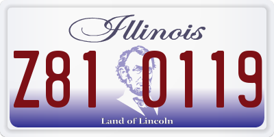 IL license plate Z810119