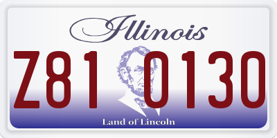 IL license plate Z810130