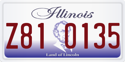 IL license plate Z810135