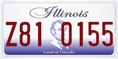 IL license plate Z810155