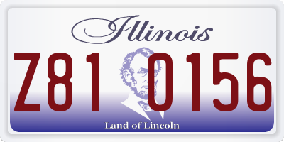 IL license plate Z810156