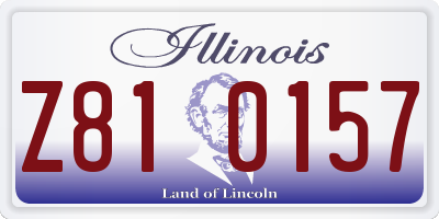 IL license plate Z810157
