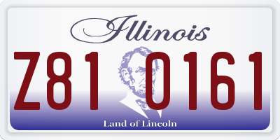 IL license plate Z810161