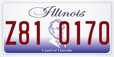 IL license plate Z810170